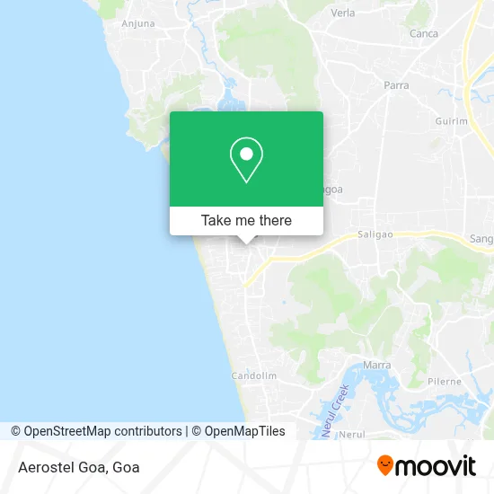 Aerostel Goa map