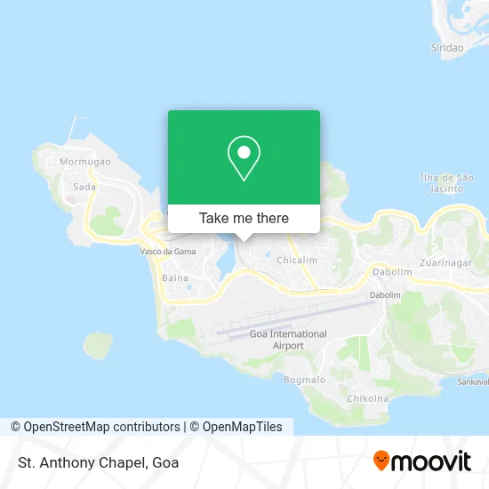 St. Anthony Chapel map