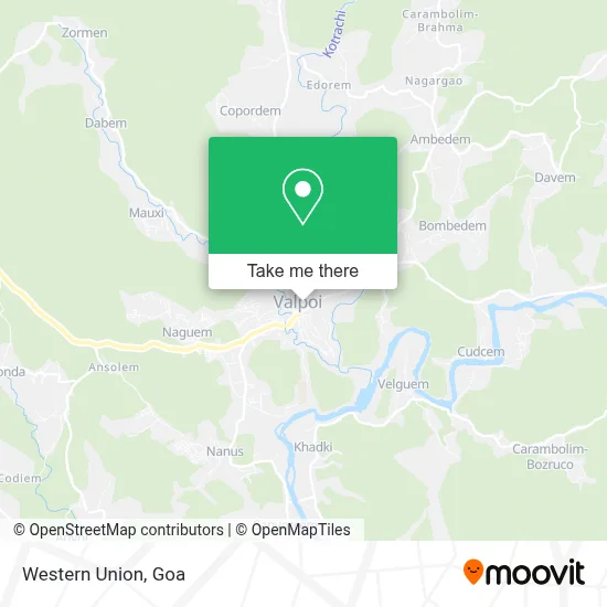 Western Union map
