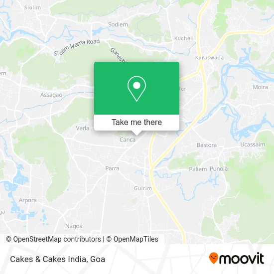 Cakes & Cakes India map
