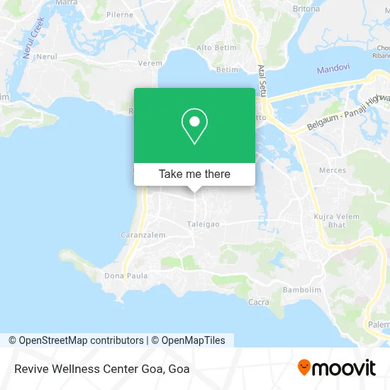 Revive Wellness Center Goa map