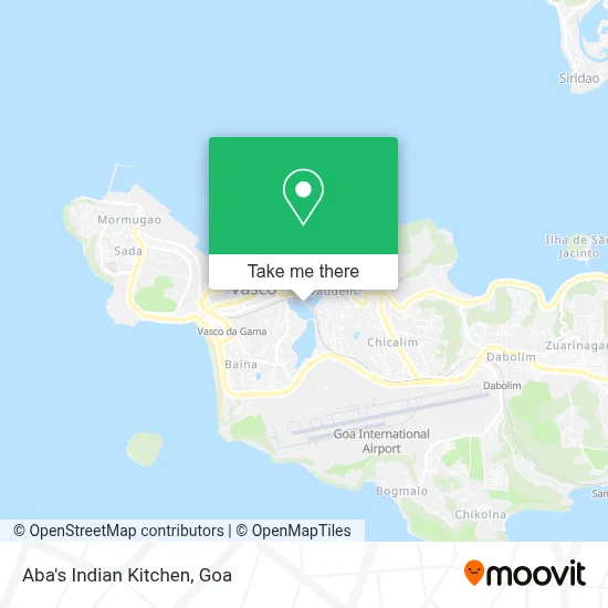 Aba's Indian Kitchen map
