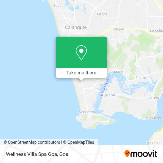 Wellness Villa Spa Goa map