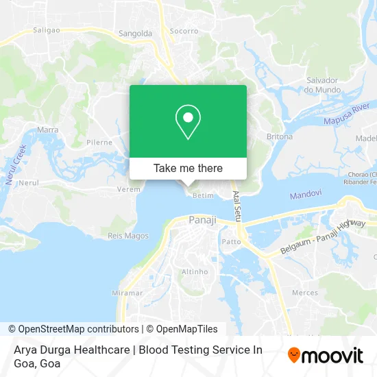 Arya Durga Healthcare | Blood Testing Service In Goa map