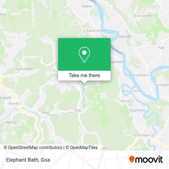Elephant Bath map