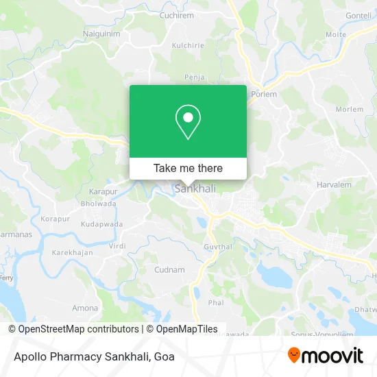 Apollo Pharmacy Sankhali map
