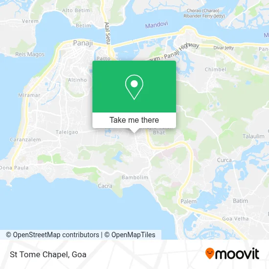 St Tome Chapel map