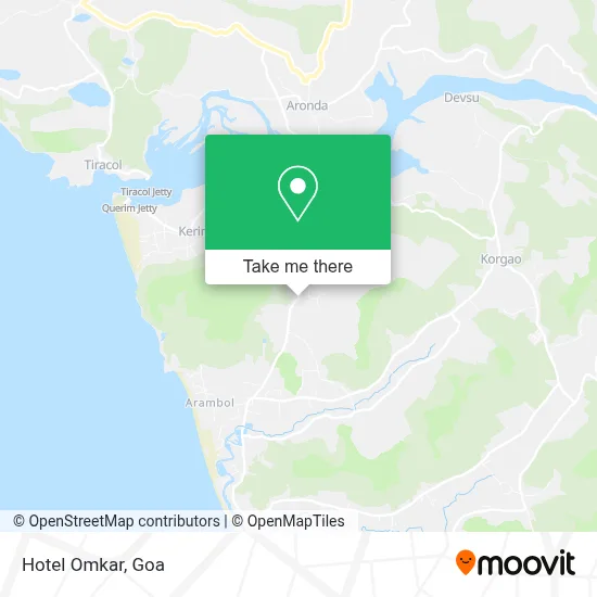 Hotel Omkar map