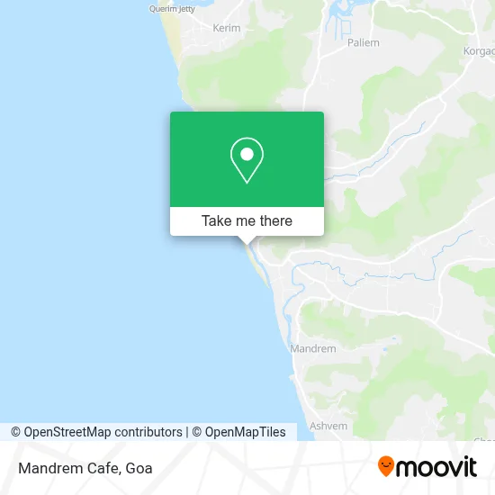 Mandrem Cafe map