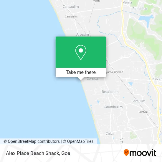 Alex Place Beach Shack map