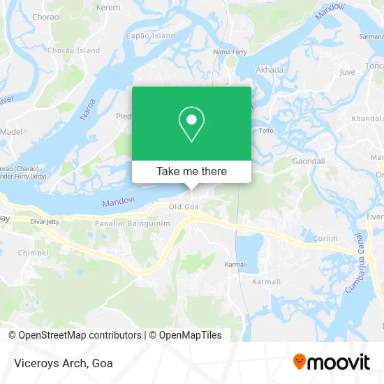 Viceroys Arch map