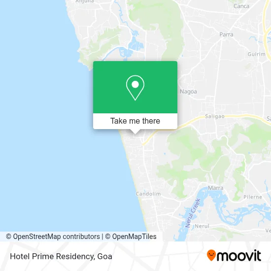 Hotel Prime Residency map