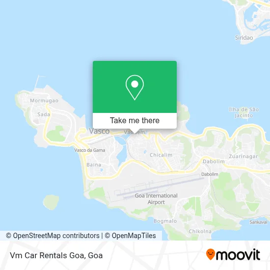 Vm Car Rentals Goa map