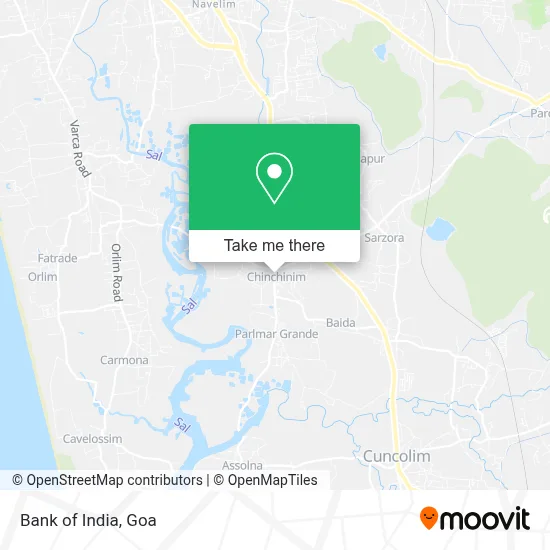 Bank Of India map