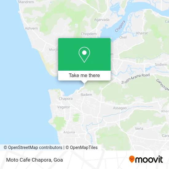 Moto Cafe Chapora map