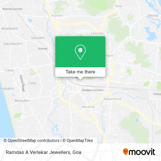 Ramdas A Verlekar Jewellers map