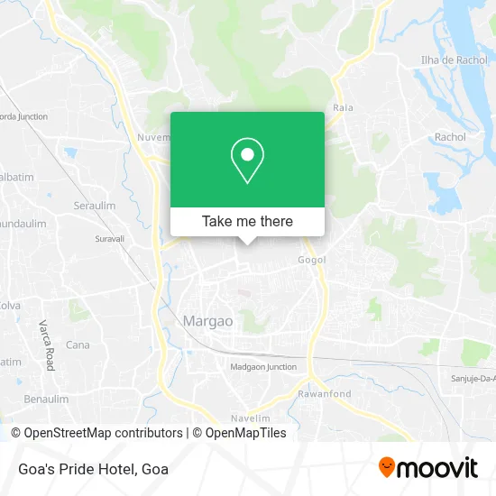 Goa's Pride Hotel map