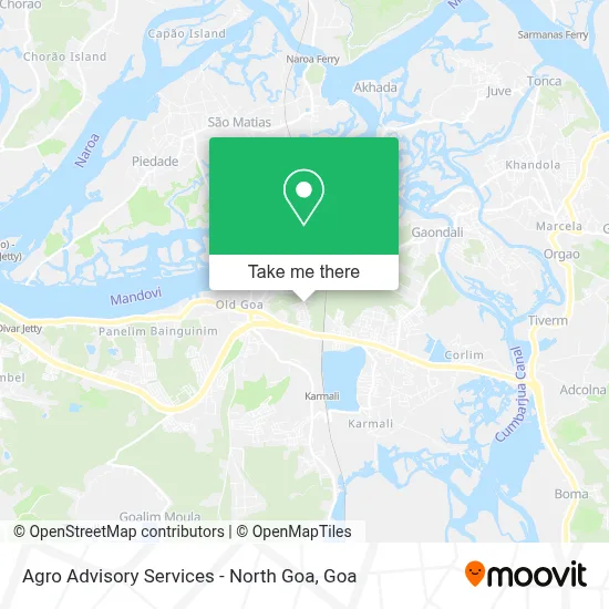 Agro Advisory Services - North Goa map