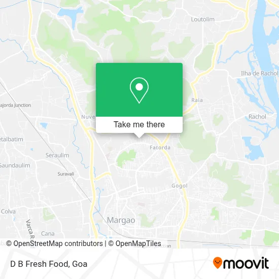 D B Fresh Food map