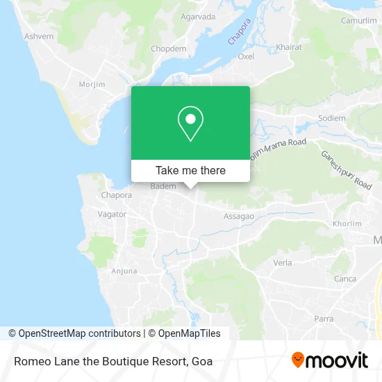 Romeo Lane the Boutique Resort map