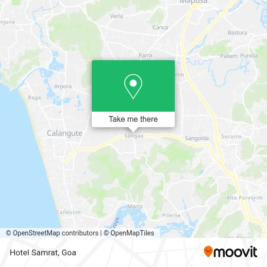 Hotel Samrat map