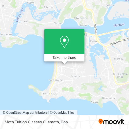 Math Tuition Classes Cuemath map