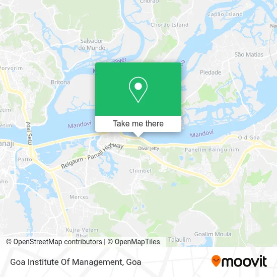 Goa Institute Of Management map