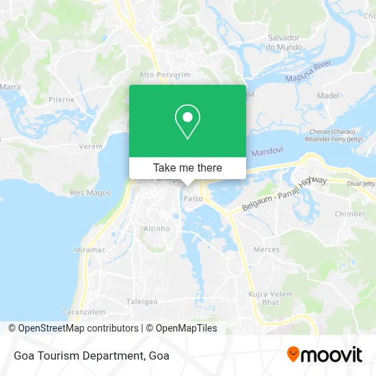 Goa Tourism Department map