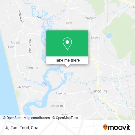 Jg Fast Food map