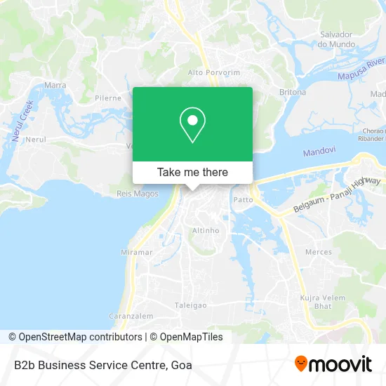B2b Business Service Centre map