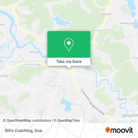 Bill's Coaching map