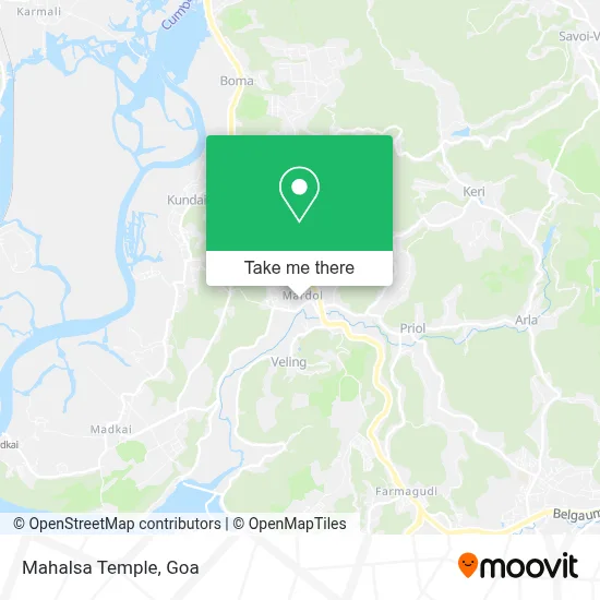 Mahalsa Temple map