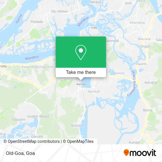 Old-Goa map
