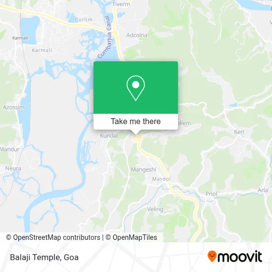 Balaji Temple map