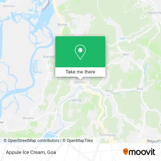 Appule Ice Cream map