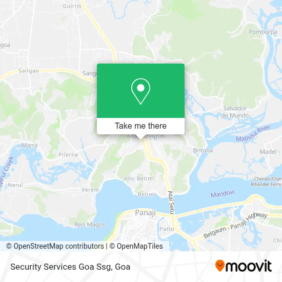 Security Services Goa Ssg map