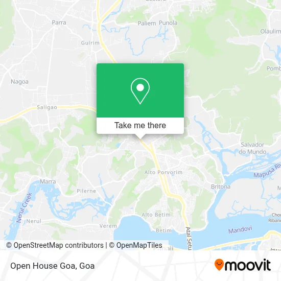 Open House Goa map
