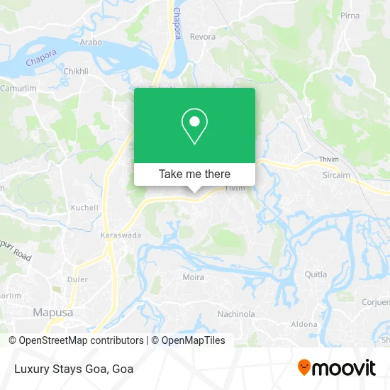 Luxury Stays Goa map