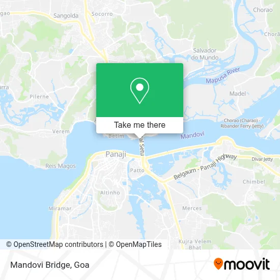 Mandovi Bridge map
