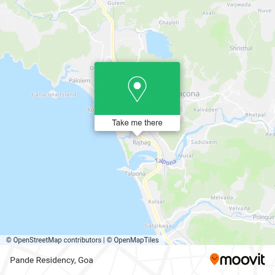 Pande Residency map