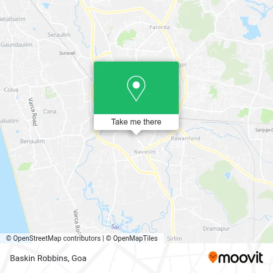 Baskin Robbins map