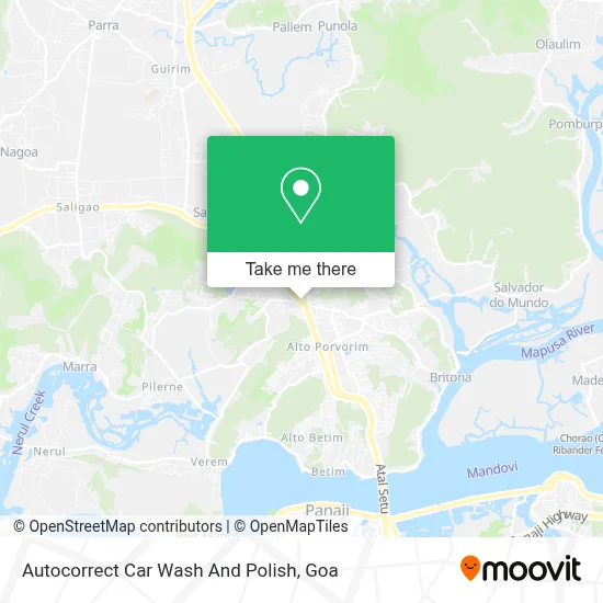 Autocorrect Car Wash And Polish map