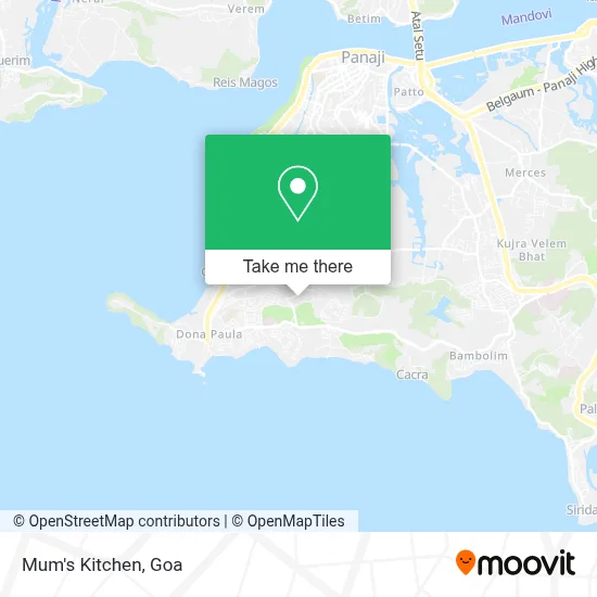 Mum's Kitchen map