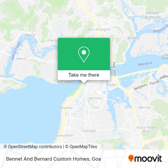 Bennet And Bernard Custom Homes map