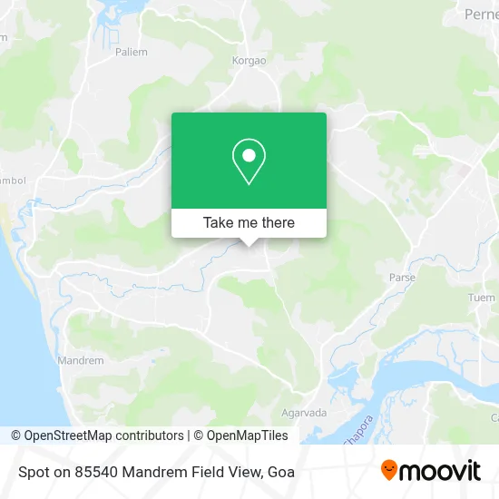 Spot on 85540 Mandrem Field View map