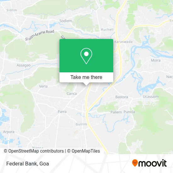 Federal Bank map