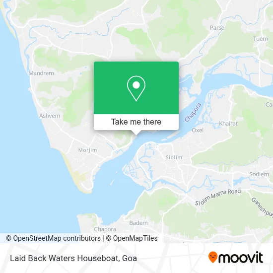 Laid Back Waters Houseboat map