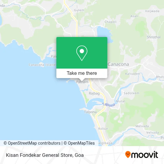 Kisan Fondekar General Store map