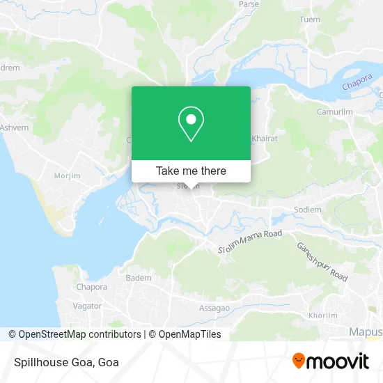Spillhouse Goa map