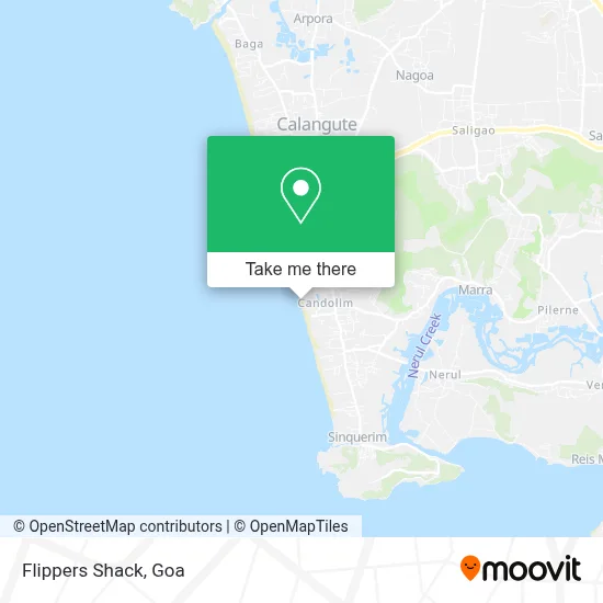 Flippers Shack map